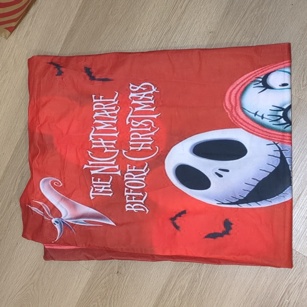 Red Nightmare Before Christmas Pillowcase
